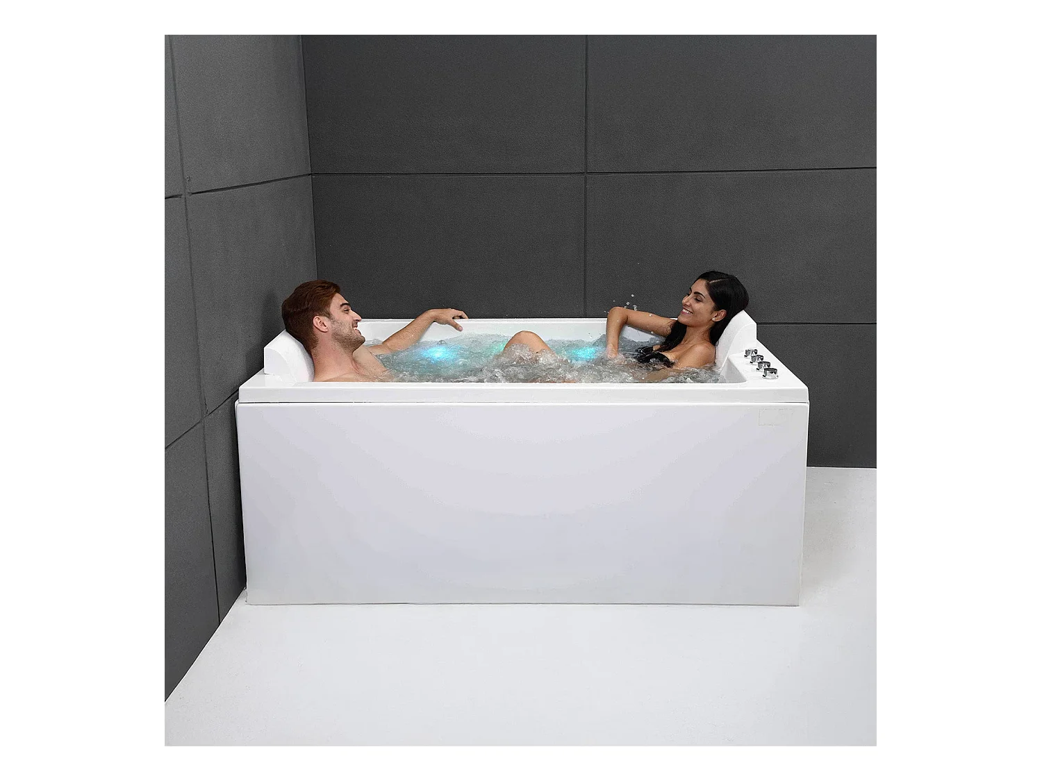 Baignoire Balnéo Cetana duo Wave 170  x100  x63  cm, by SPALINA