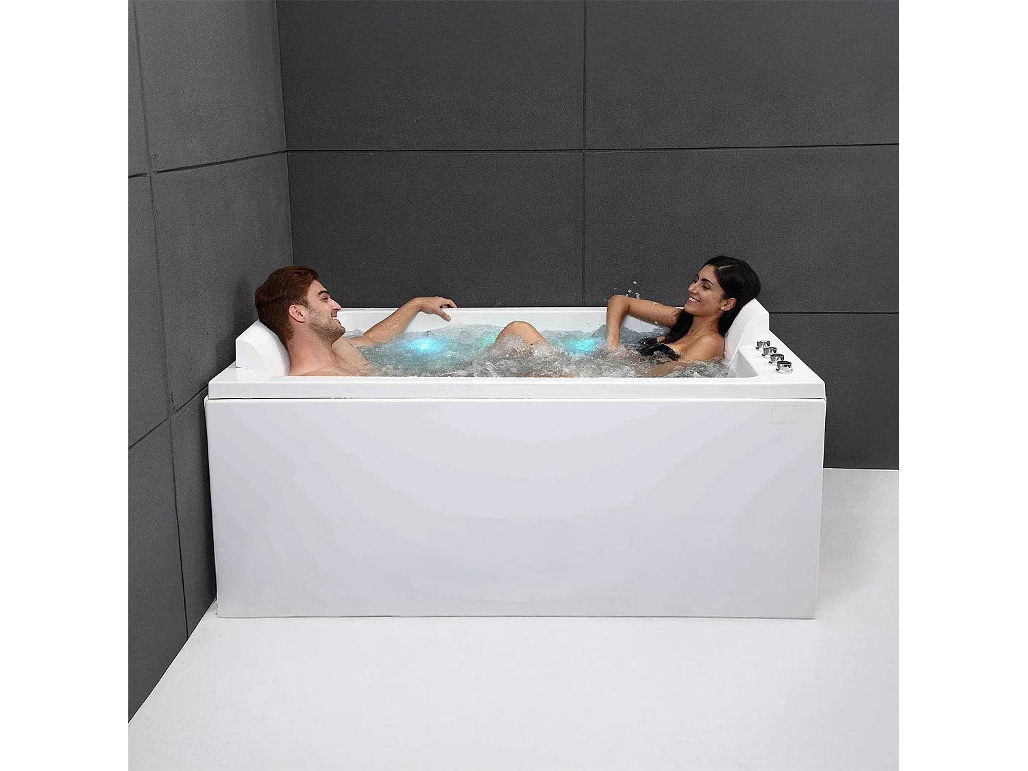 Baignoire Balnéo Cetana duo Wave 170  x100  x63  cm, by SPALINA