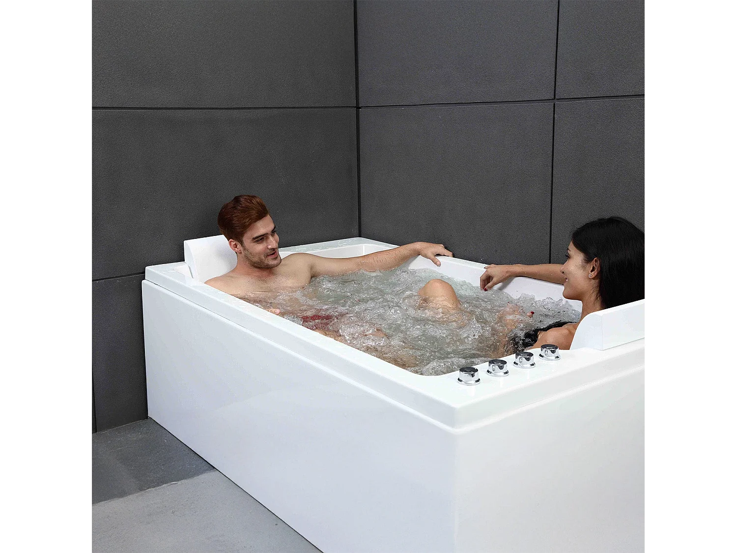 Baignoire Balnéo Cetana duo Wave 170  x100  x63  cm, by SPALINA