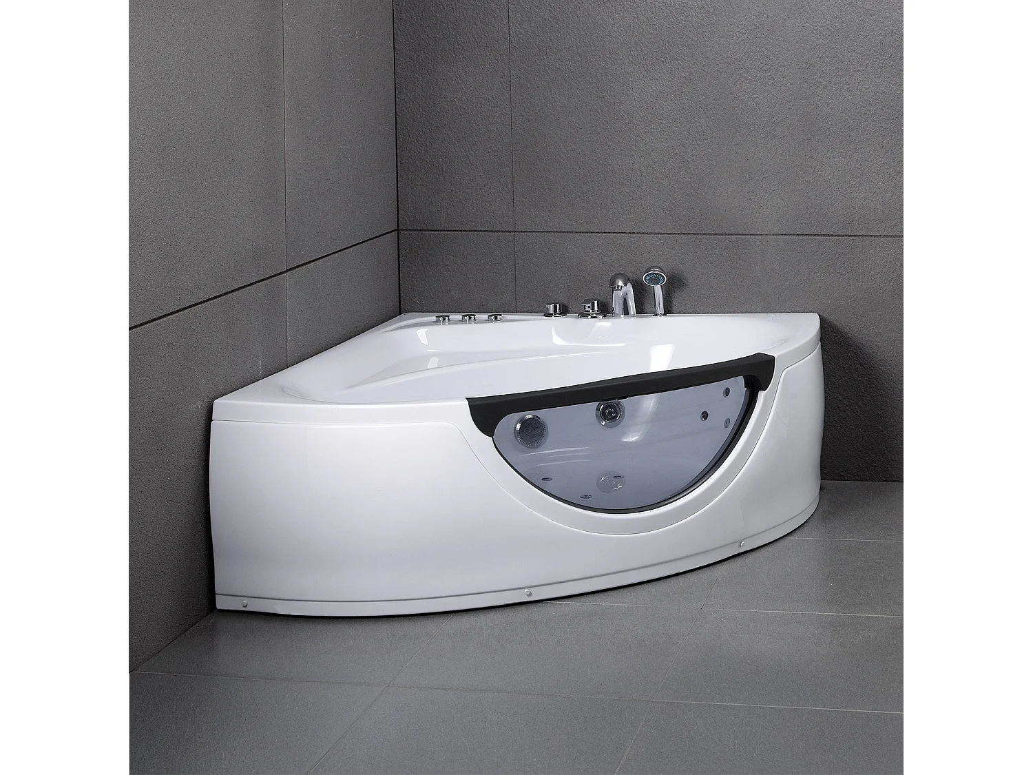 Baignoire Balnéo Tasmanie Jets 135  x135  x54  cm, by SPALINA