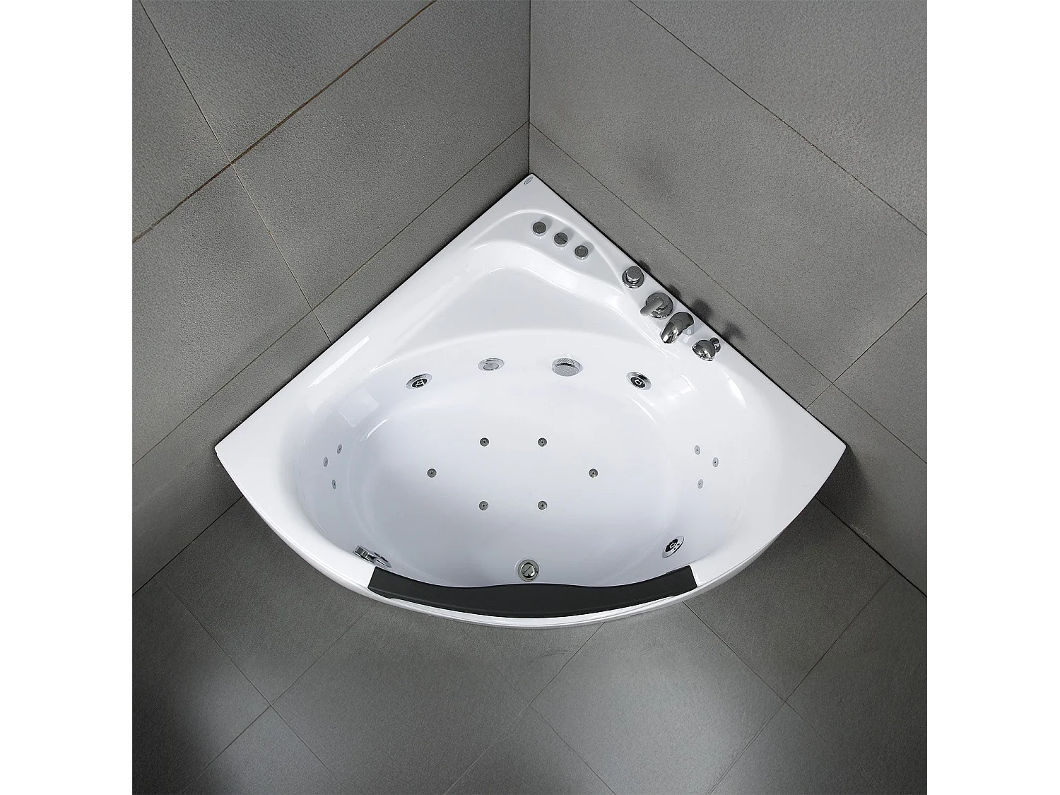 Baignoire Balnéo Tasmanie Jets 135  x135  x54  cm, by SPALINA