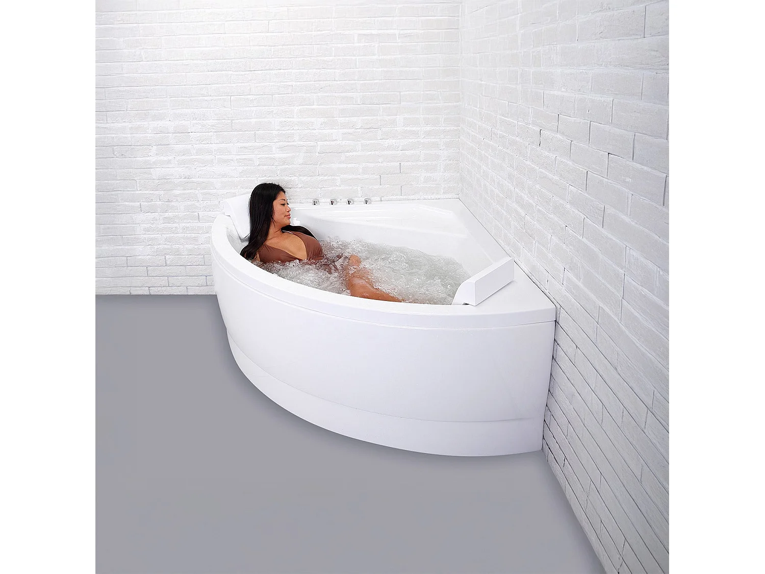 Baignoire Balnéo Selonia Wave 140 x140 x58 cm, by SPALINA