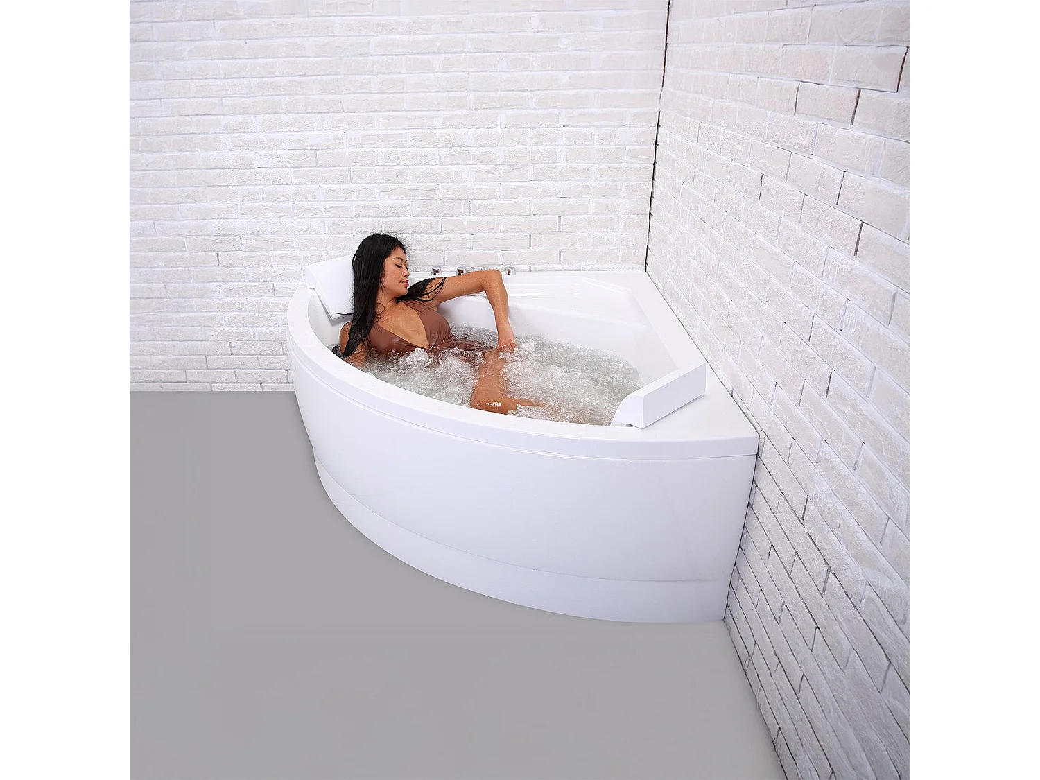 Baignoire Balnéo Selonia Wave 140 x140 x58 cm, by SPALINA