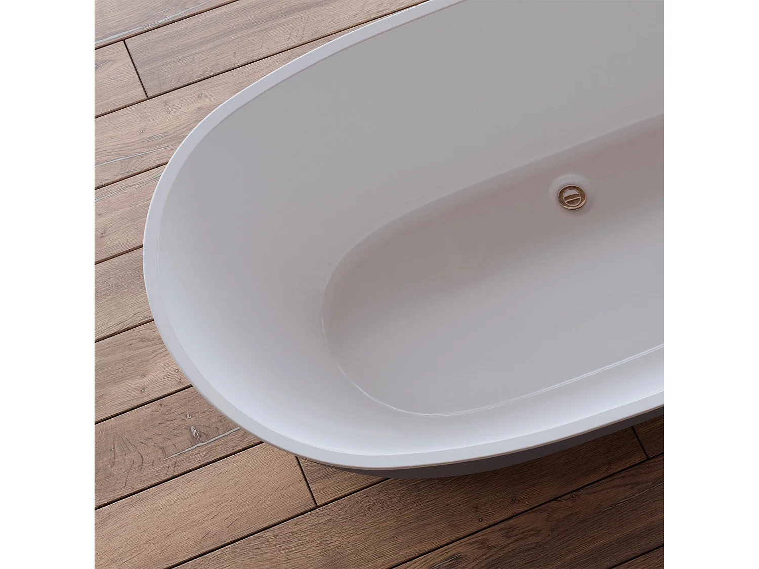 Baignoire Ilot Venecia 170 grise 170  x80  x57  cm, by SPALINA