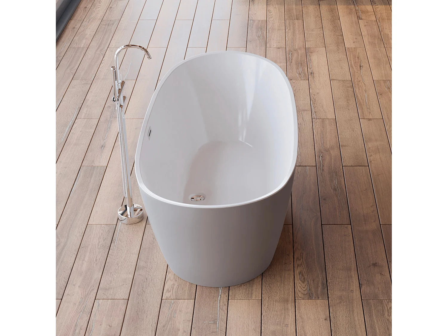 Baignoire Ilot Venecia 170 grise 170  x80  x57  cm, by SPALINA