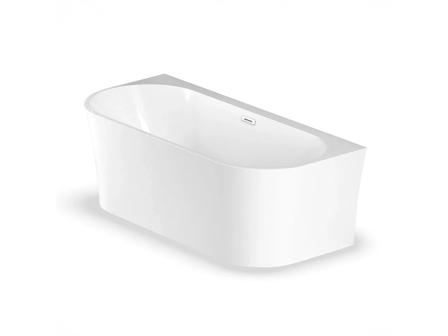 Baignoire Ilot Ruby 170 blanche 170 x80 x57 cm, by SPALINA