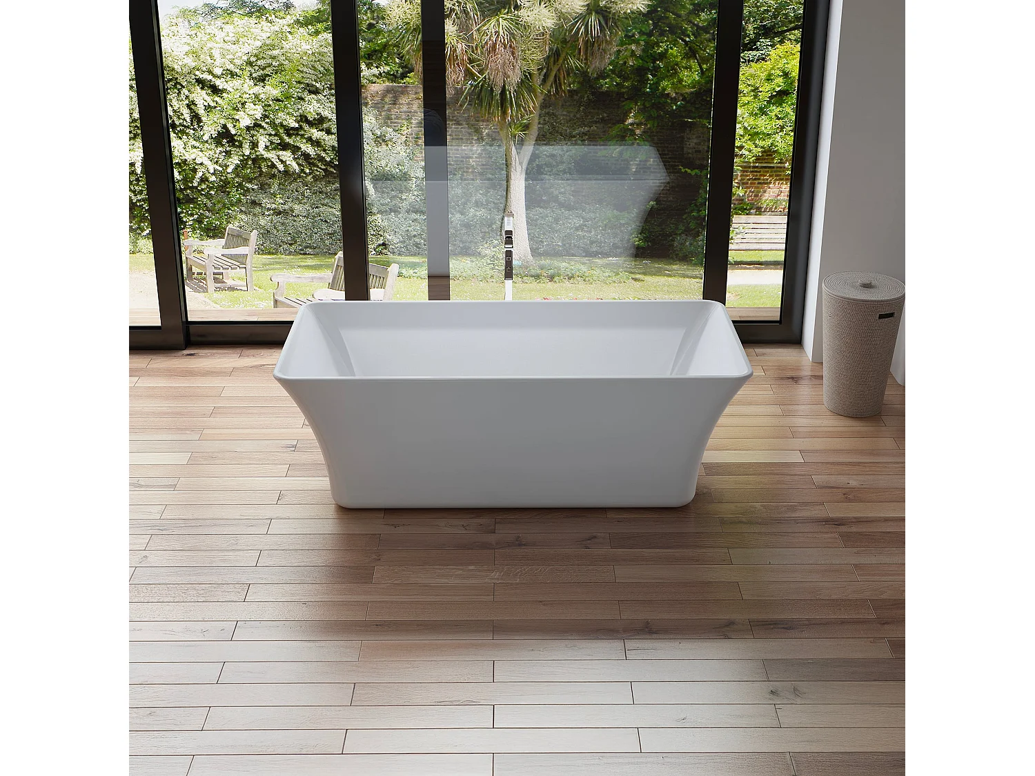 Baignoire Ilot Sorrow 170 blanche 170  x75  x58  cm, by SPALINA