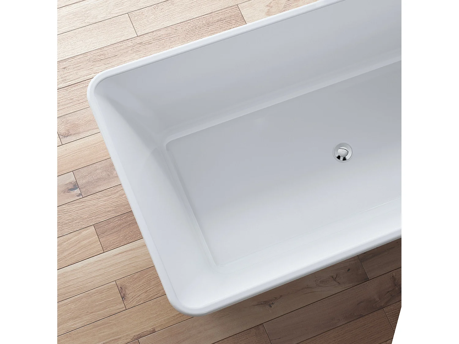 Baignoire Ilot Sorrow 170 blanche 170  x75  x58  cm, by SPALINA