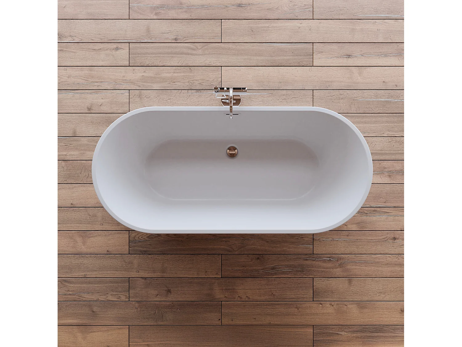 Baignoire Ilot Jade 170 blanche 170  x80  x58  cm, by SPALINA