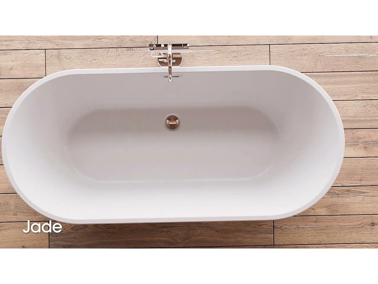 Baignoire Ilot Jade 170 blanche 170  x80  x58  cm, by SPALINA