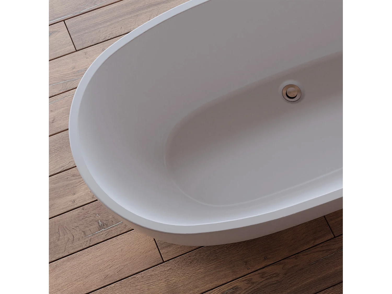 Baignoire Ilot Samba 170 blanche 170  x79  x58  cm, by SPALINA