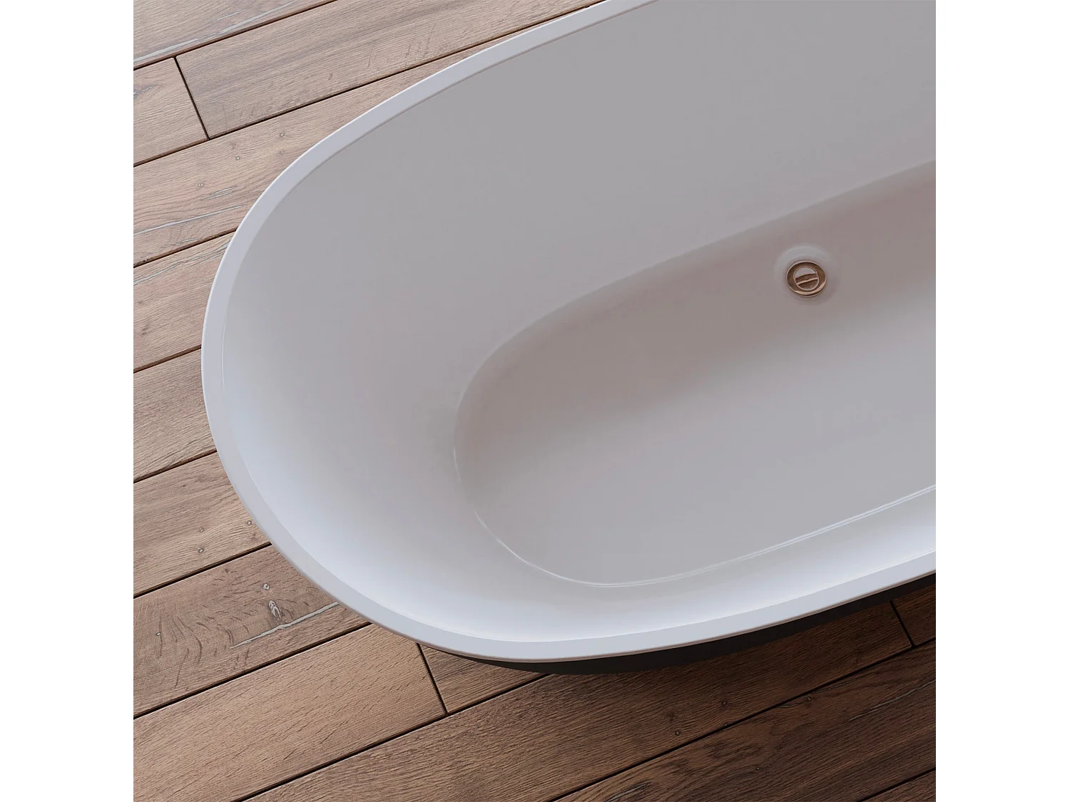 Baignoire Ilot Venecia 170 noire 170  x80  x57  cm, by SPALINA