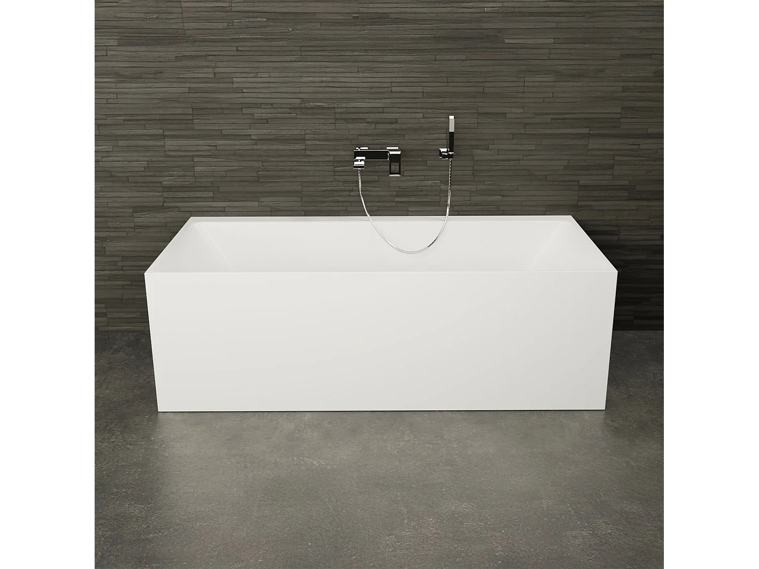 Baignoire Ilot Cobalt 170 blanche 170  x75  x56  cm, by SPALINA