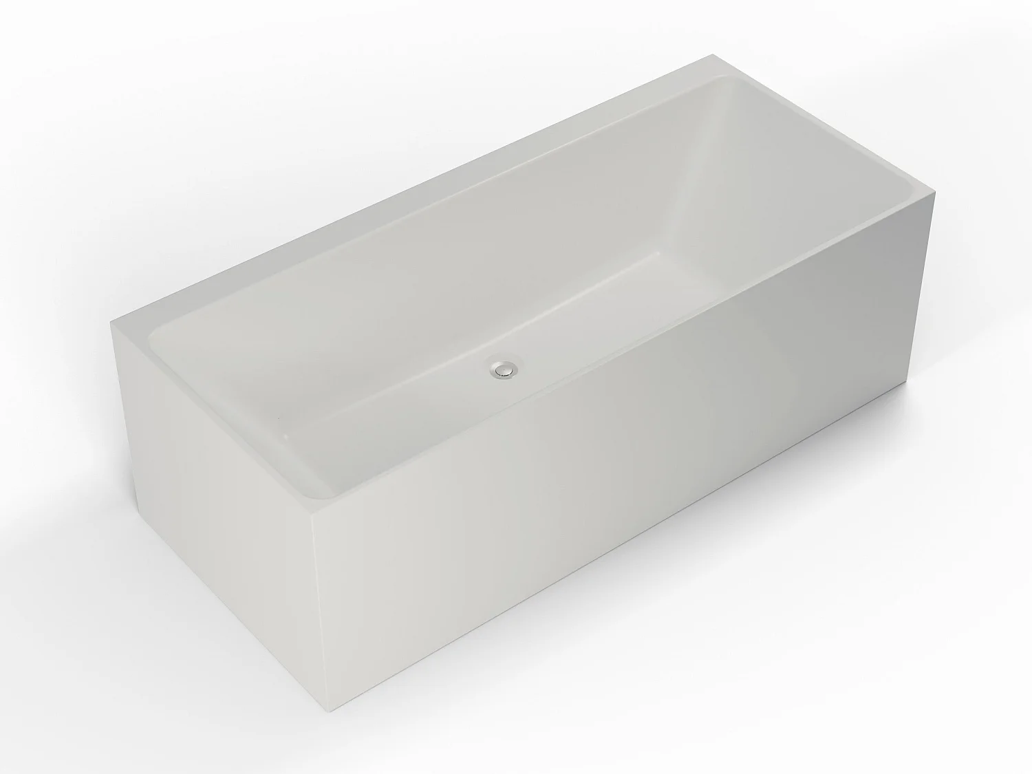 Baignoire Ilot Cobalt 170 blanche 170  x75  x56  cm, by SPALINA