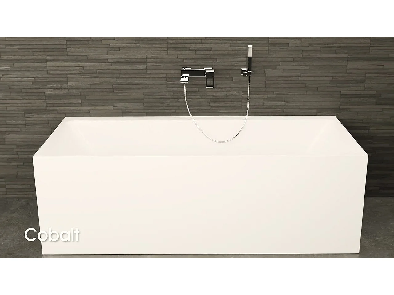 Baignoire Ilot Cobalt 170 blanche 170  x75  x56  cm, by SPALINA