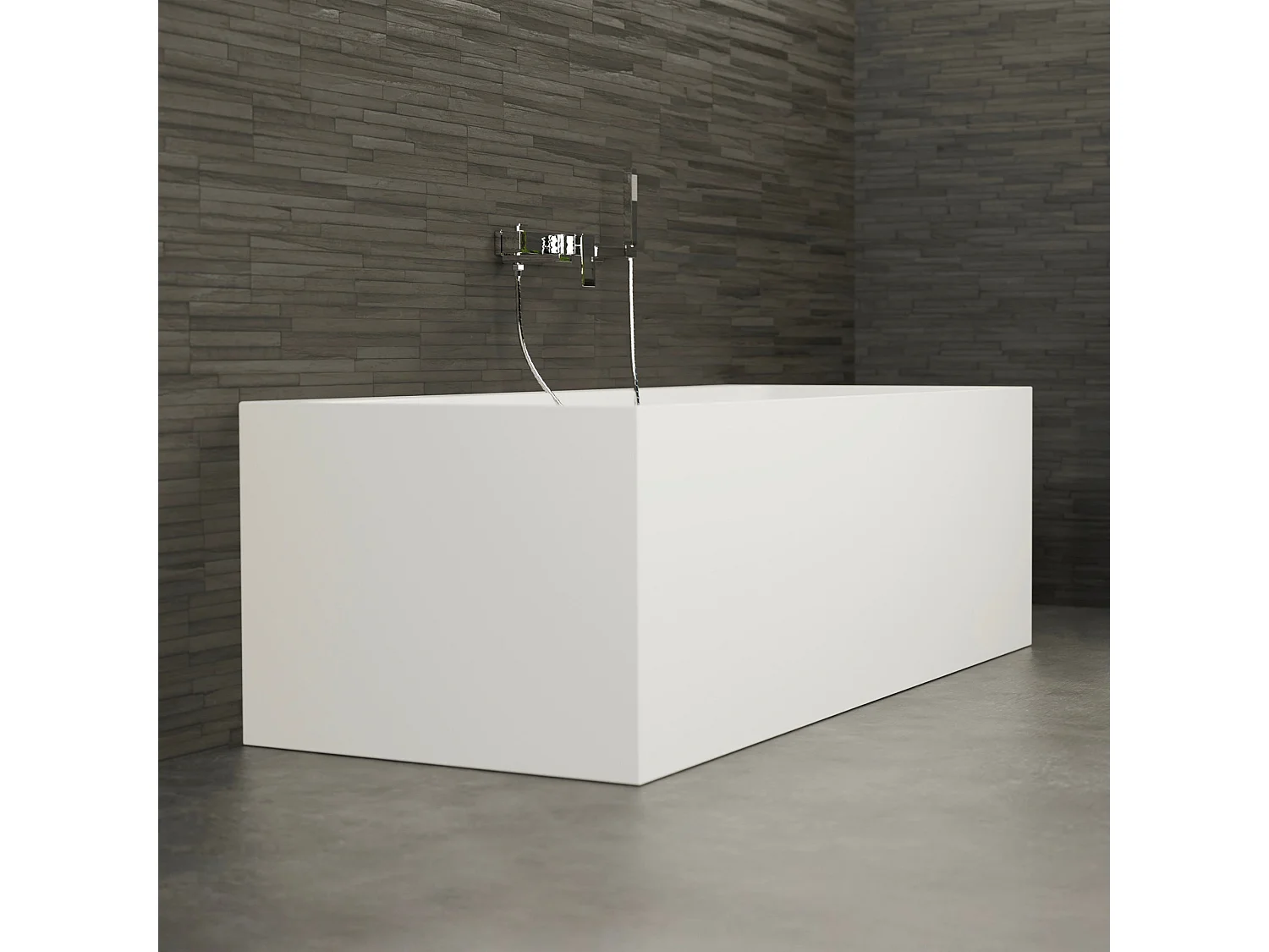 Baignoire Ilot Cobalt 170 blanche 170  x75  x56  cm, by SPALINA