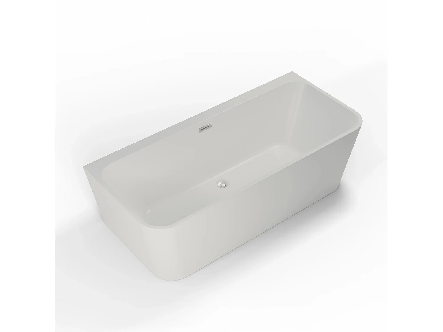 Baignoire Ilot Mint 180 blanche 180 x81 x57 cm, by SPALINA