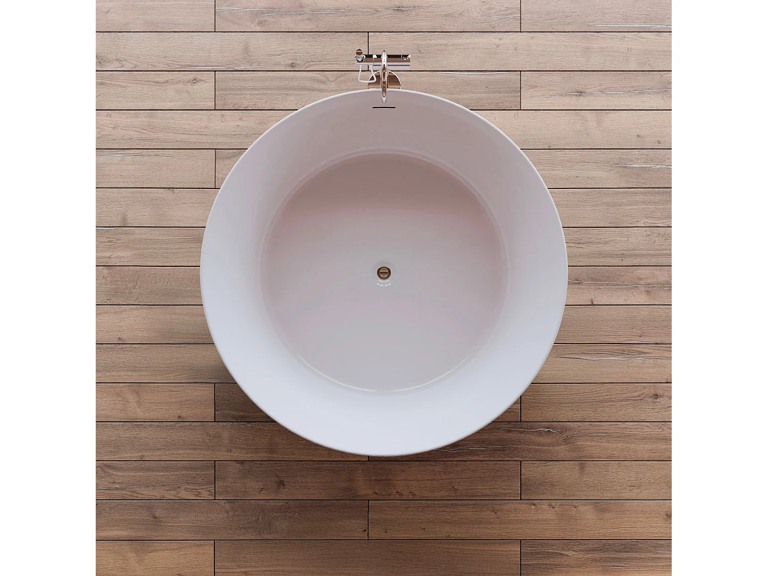 Baignoire Ilot Loom 2.0 130 noire 130  x130  x58  cm, by SPALINA