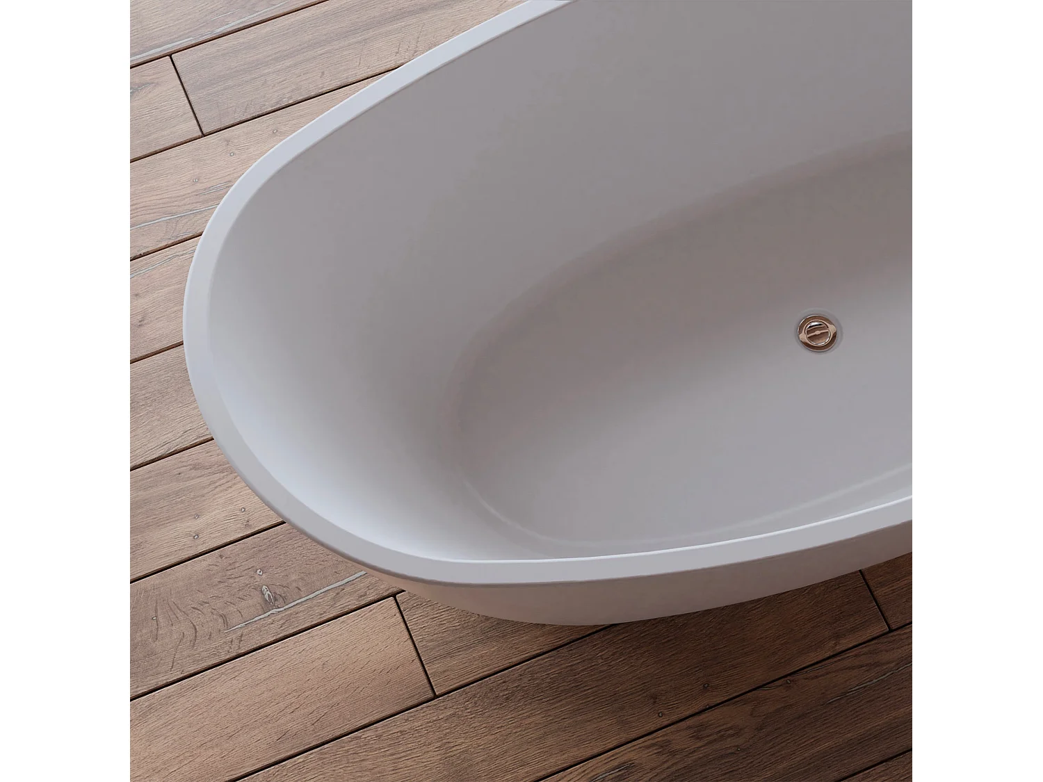 Baignoire Ilot Neroon 2.0 170 blanche 170  x80  x60  cm, by SPALINA