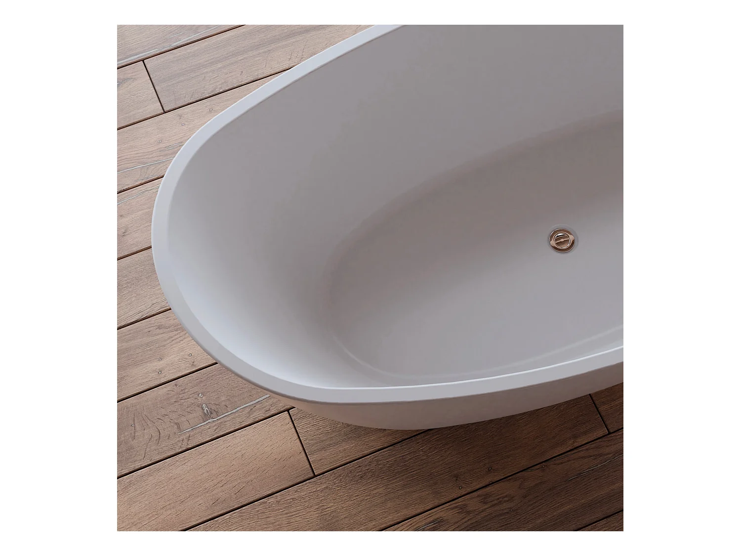 Baignoire Ilot Neroon 2.0 170 blanche 170  x80  x60  cm, by SPALINA