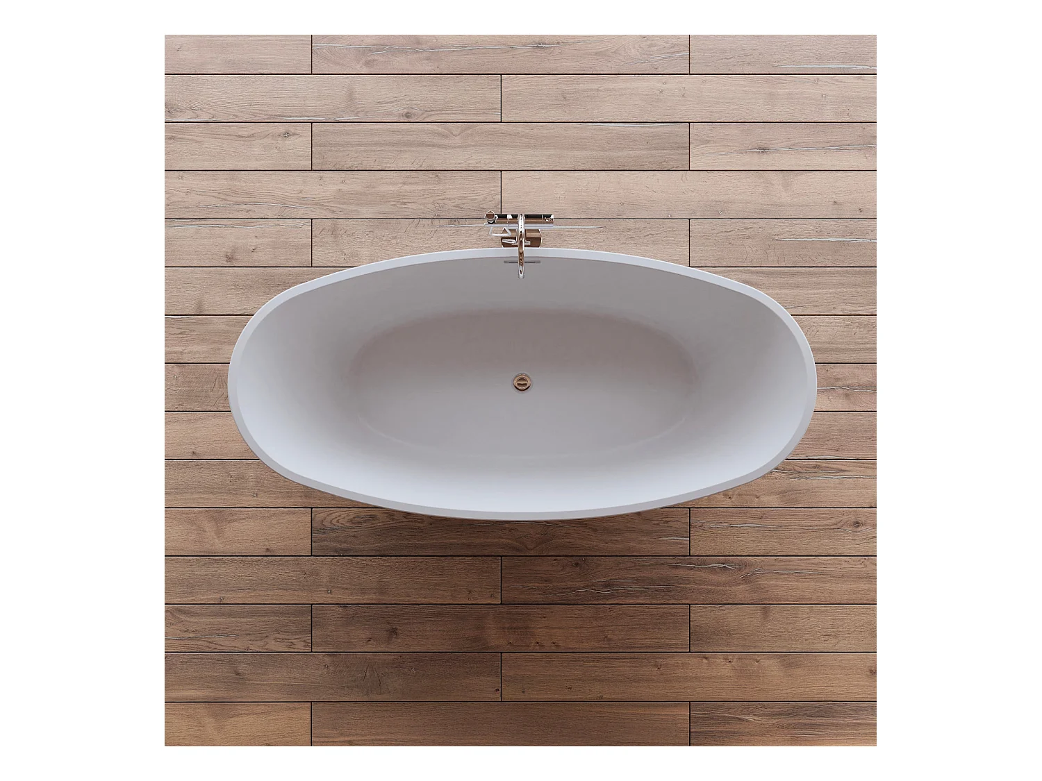 Baignoire Ilot Neroon 2.0 170 blanche 170  x80  x60  cm, by SPALINA