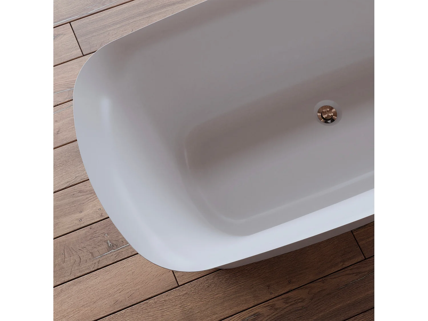 Baignoire Ilot Bliss 170 blanche 170  x80  x58  cm, by SPALINA