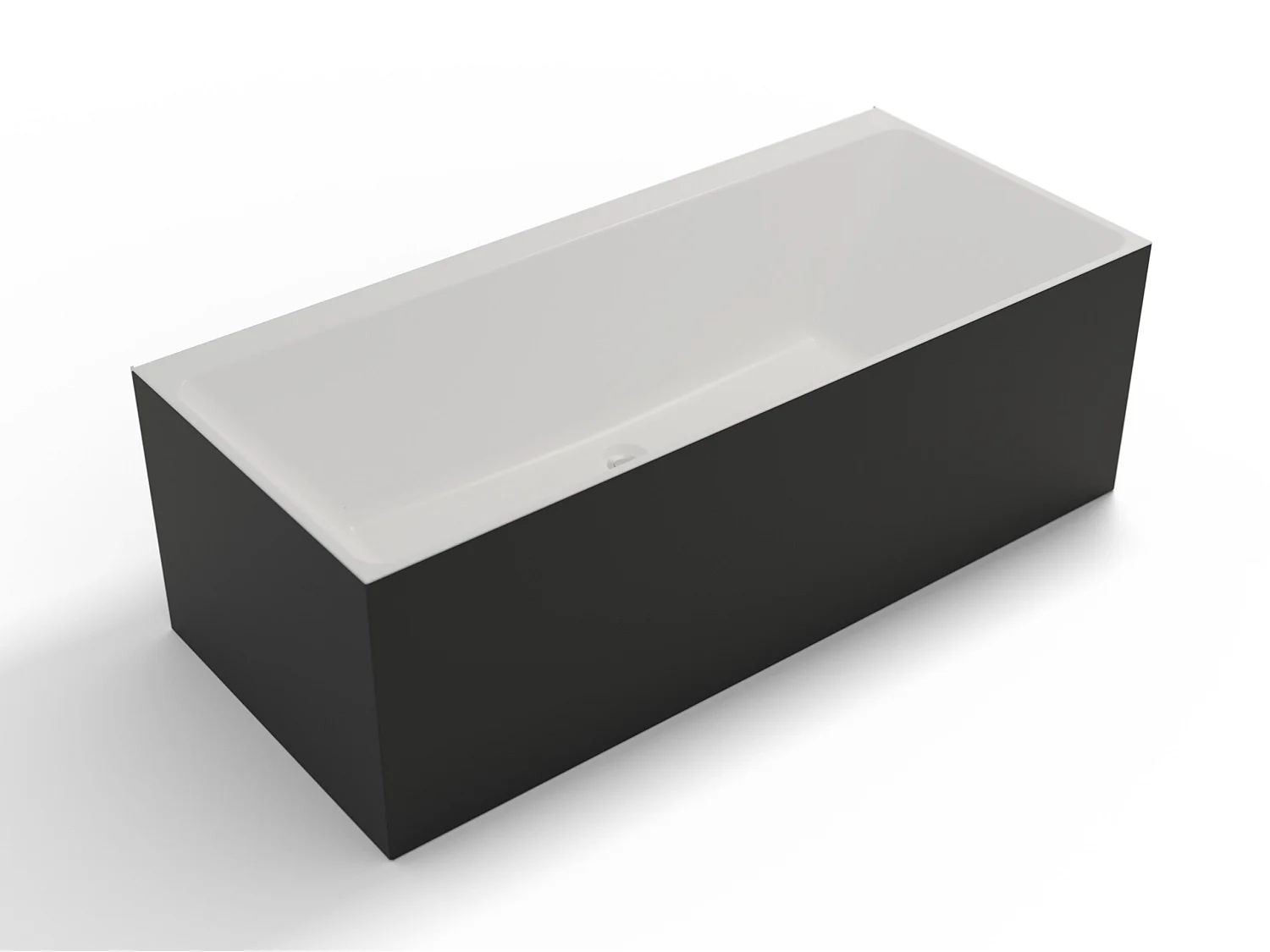 Baignoire Ilot Cobalt 170 noire 170  x75  x56  cm, by SPALINA