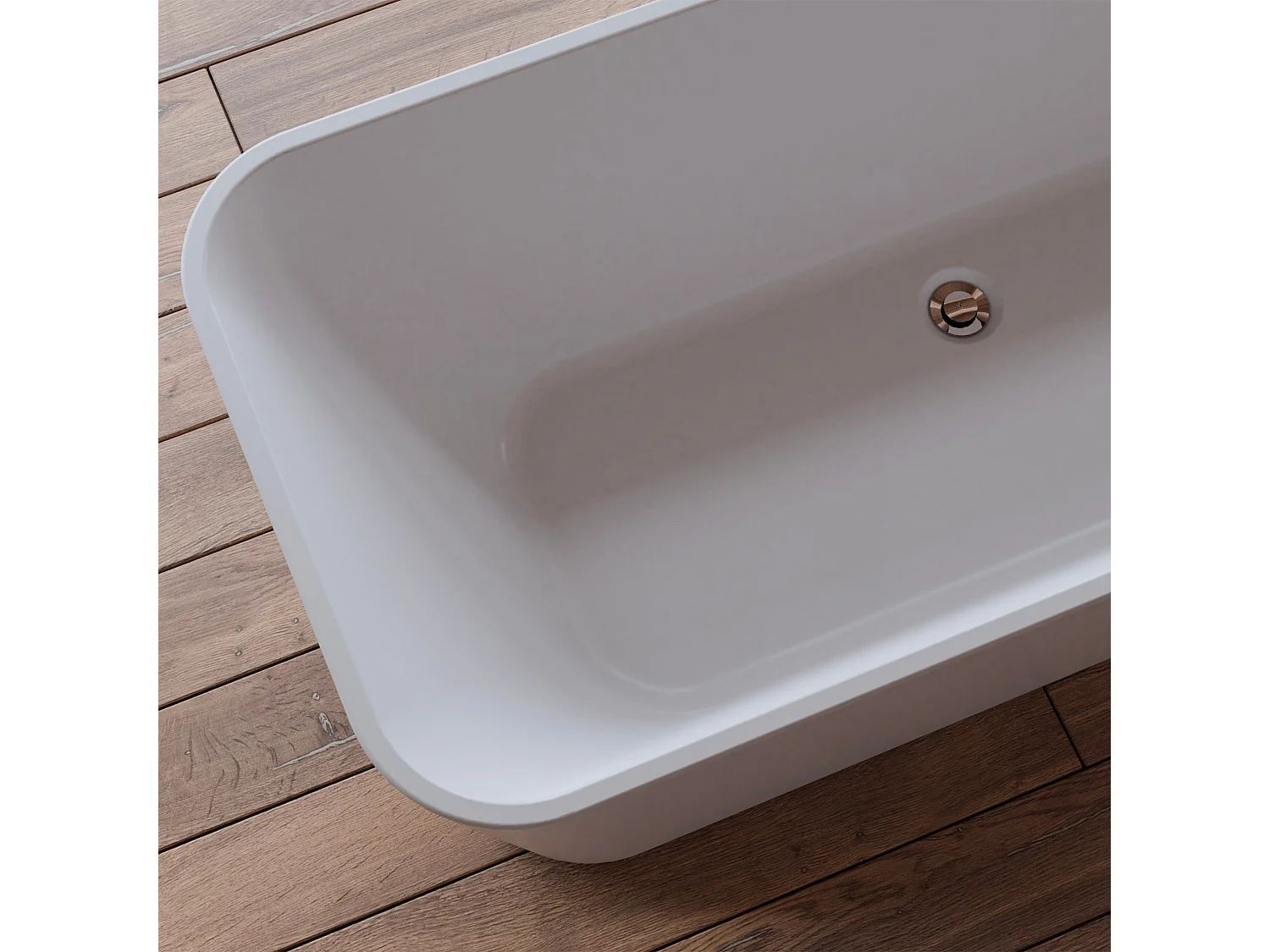 Baignoire Ilot Stellar 170 blanche 170  x75  x56  cm, by SPALINA