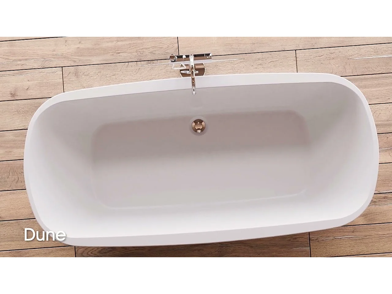 Baignoire Ilot Dune 170 blanche 170  x80  x58  cm, by SPALINA
