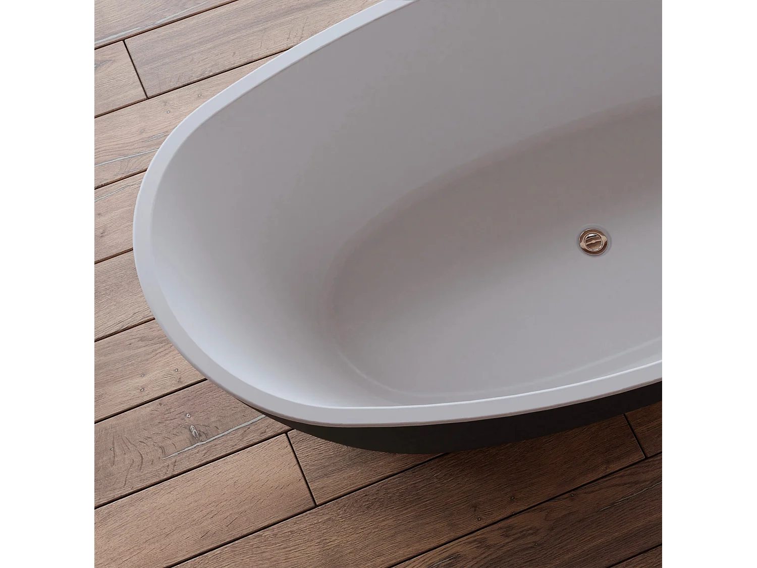 Baignoire Ilot Neroon 2.0 170 noire 170  x80  x60  cm, by SPALINA