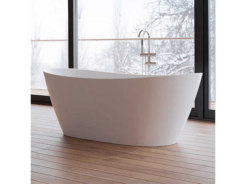 Baignoire Ilot Venecia 170 blanche 170  x80  x57  cm, by SPALINA