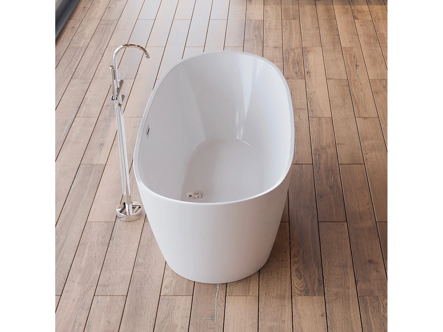 Baignoire Ilot Venecia 170 blanche 170  x80  x57  cm, by SPALINA