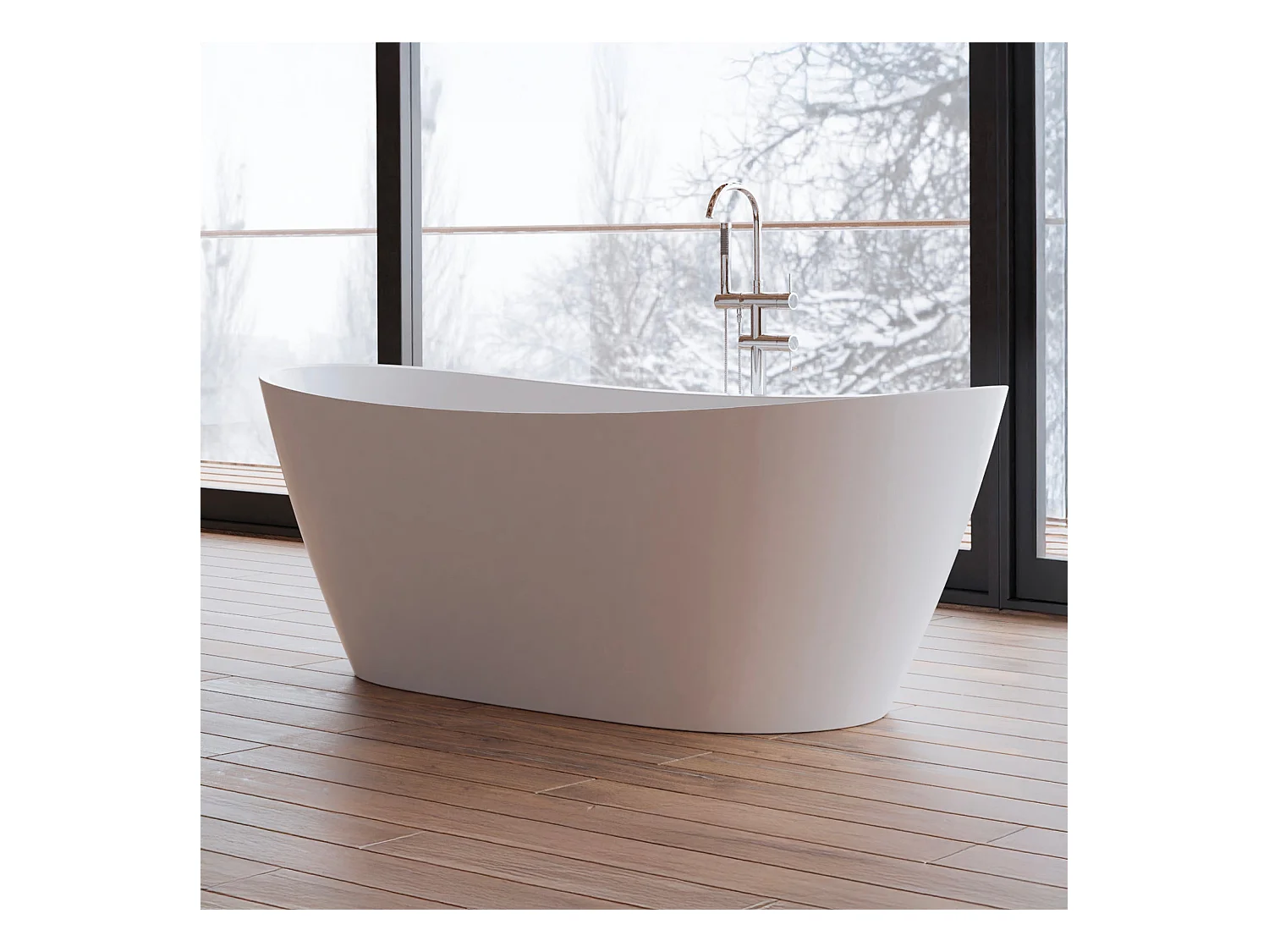 Baignoire Ilot Venecia 170 blanche 170  x80  x57  cm, by SPALINA
