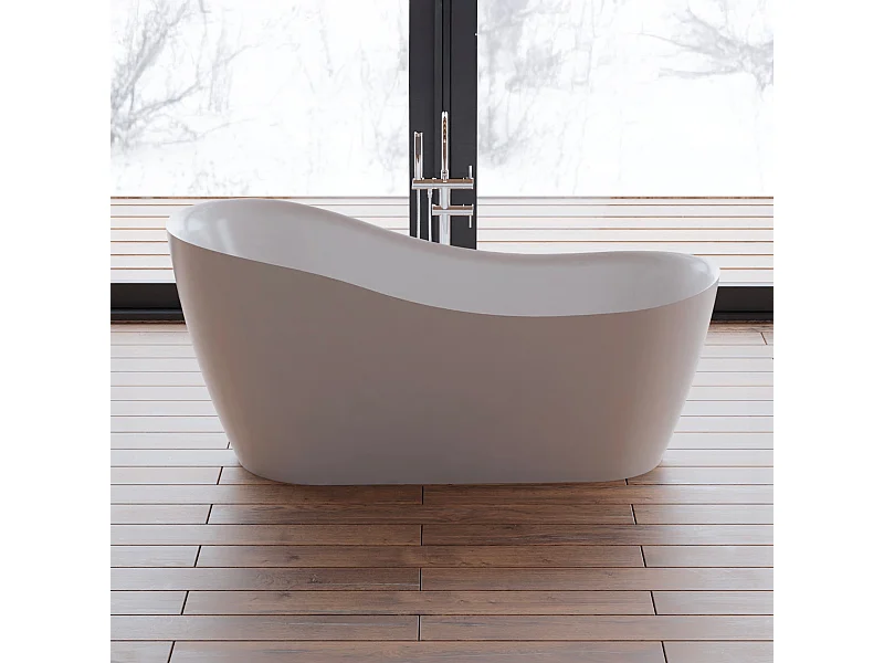 Baignoire Ilot Jazz 170 blanche 170  x78  x78  cm, by SPALINA