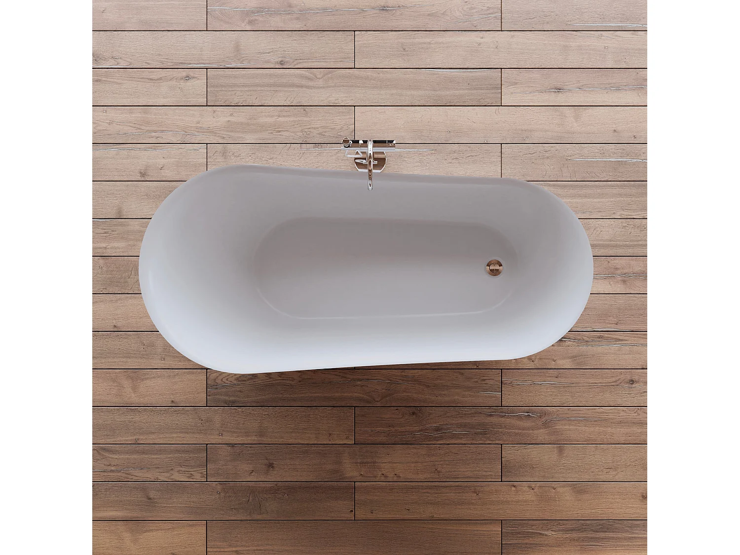 Baignoire Ilot Jazz 170 blanche 170  x78  x78  cm, by SPALINA