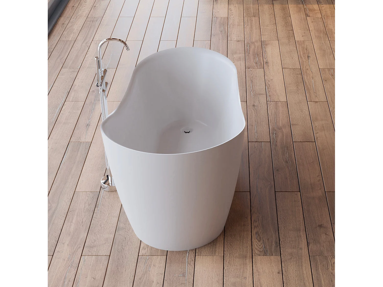 Baignoire Ilot Jazz 170 blanche 170  x78  x78  cm, by SPALINA