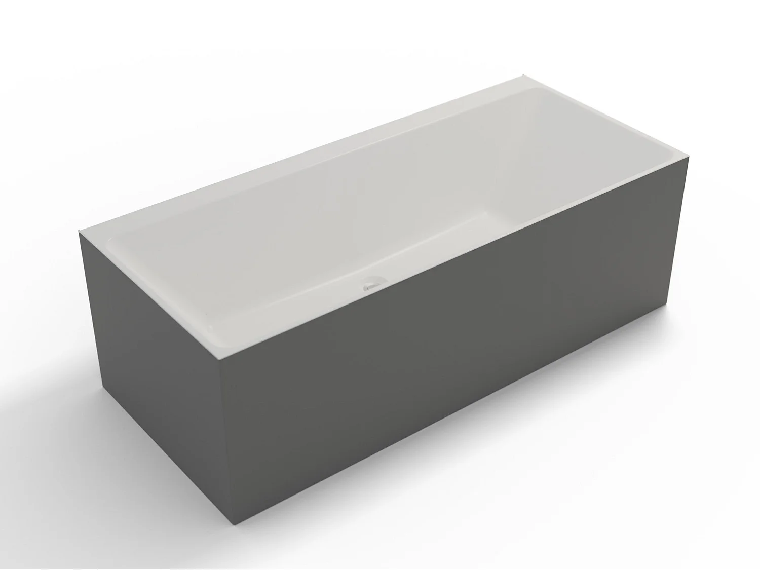 Baignoire Ilot Cobalt 170 grise 170  x75  x56  cm, by SPALINA