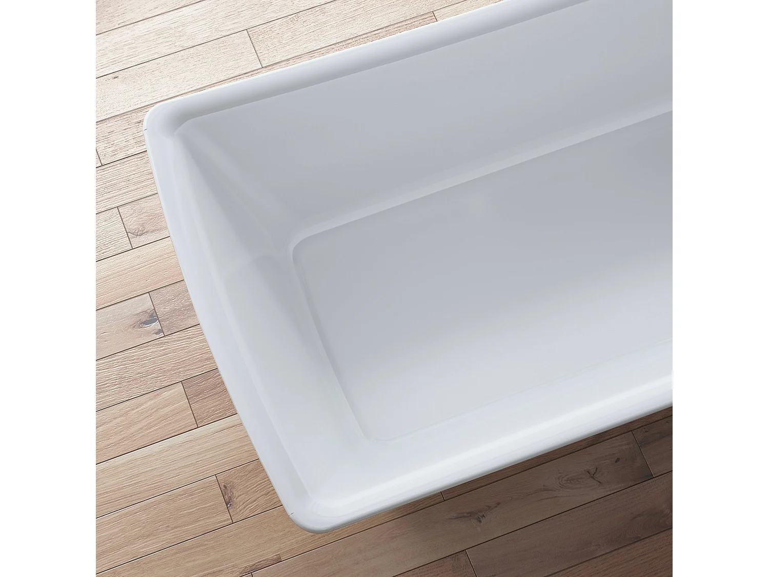 Baignoire Ilot Kira 170 blanche 170 x75 x63 cm, by SPALINA