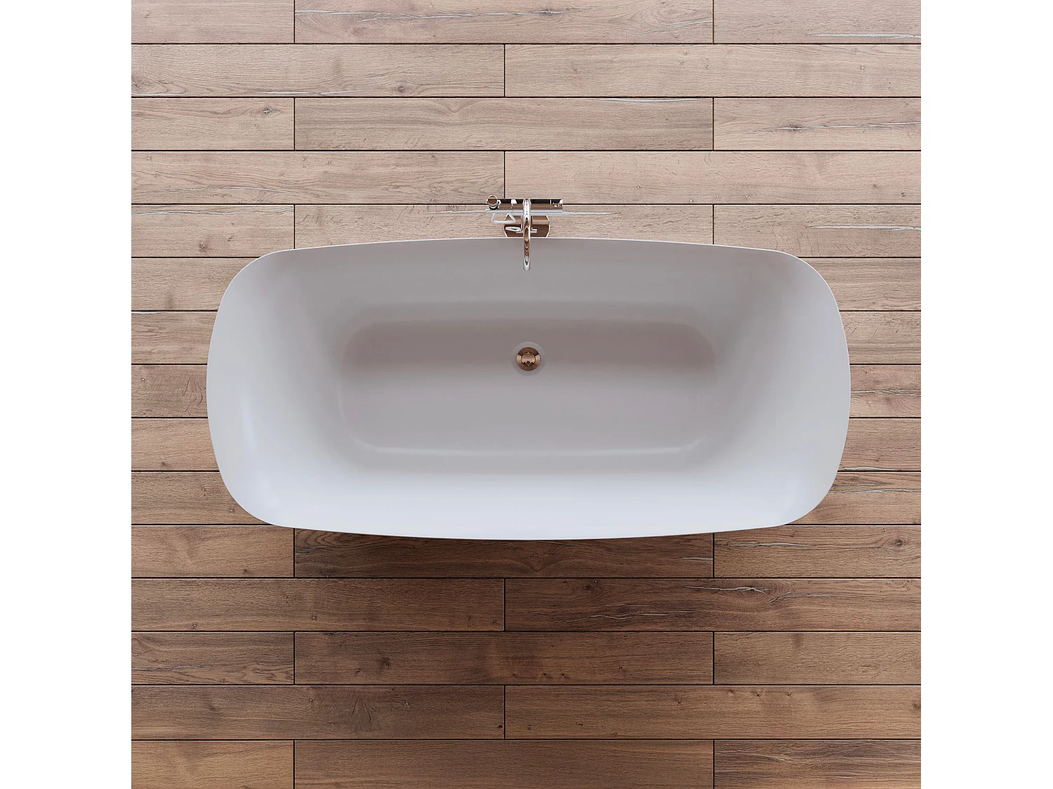 Baignoire Ilot Swing 170 blanche 170  x80  x58  cm, by SPALINA