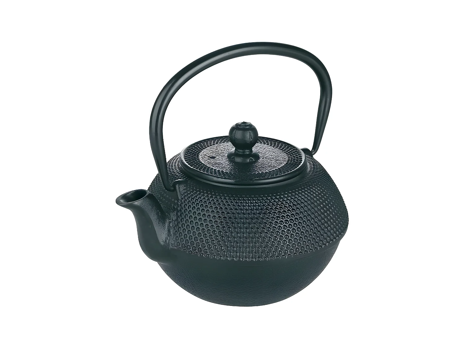 Théière en fonte noire 0.72L avec filtre amovible en acier inoxydable