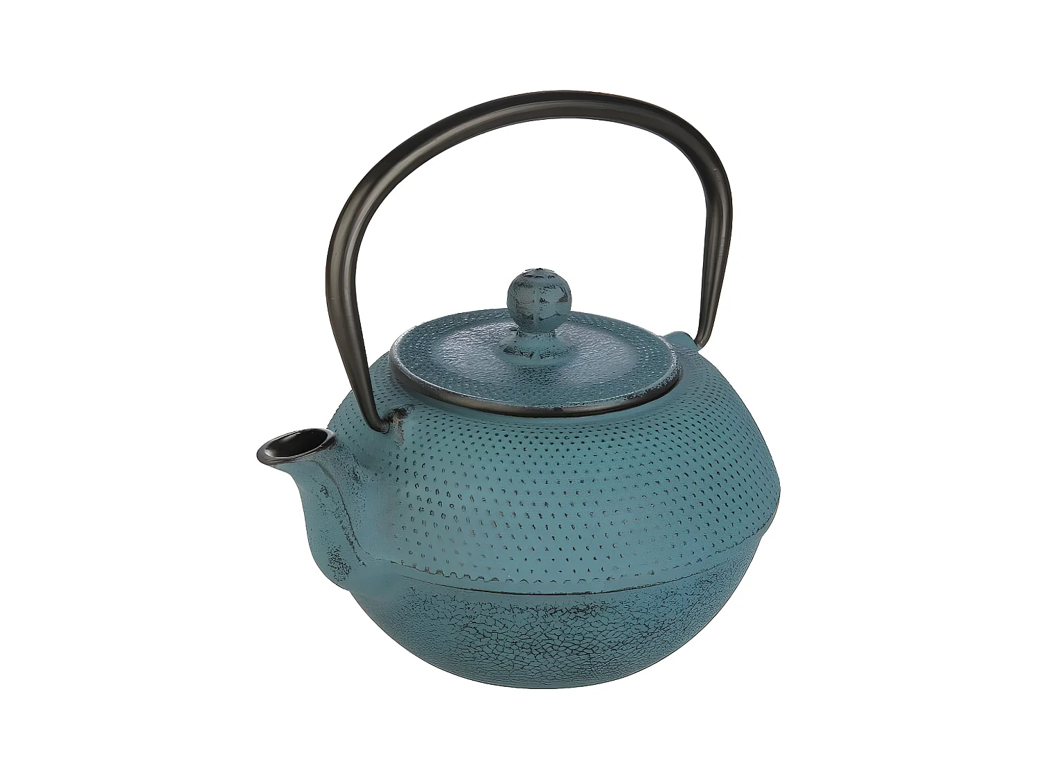 Théière en fonte bleu 1.2L avec filtre amovible en acier inoxydable