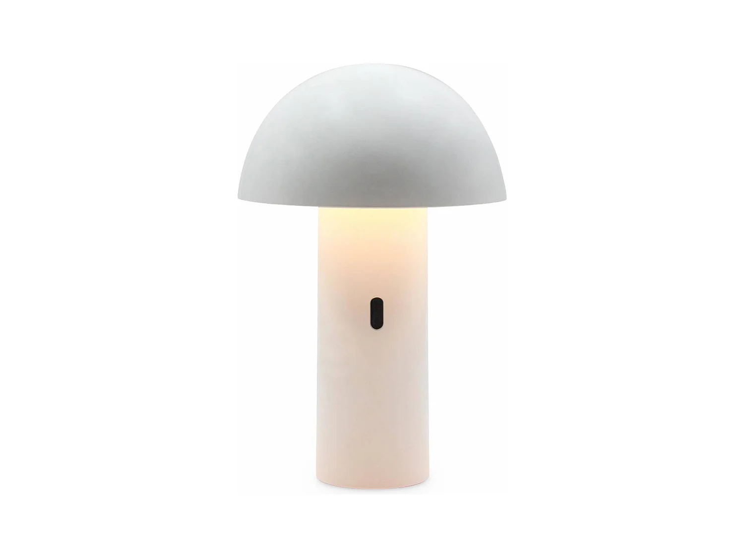 Lampe à poser sans fil nomade à tête orientable blanche H 28cm. intérieur / extérieur