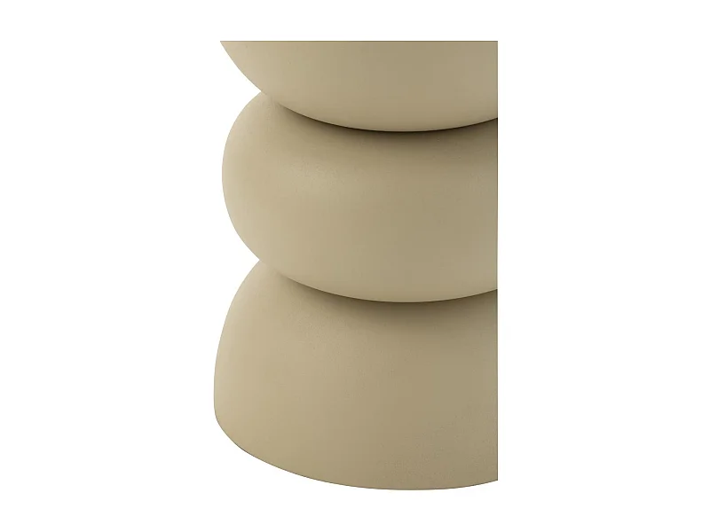 Table d'Apppoint Design en Métal "Lise" 43cm Ivoire