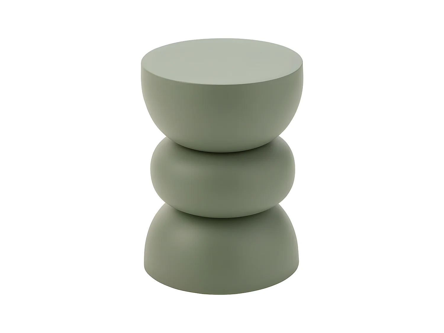 Table d'Apppoint Design en Métal "Lise" 43cm Vert