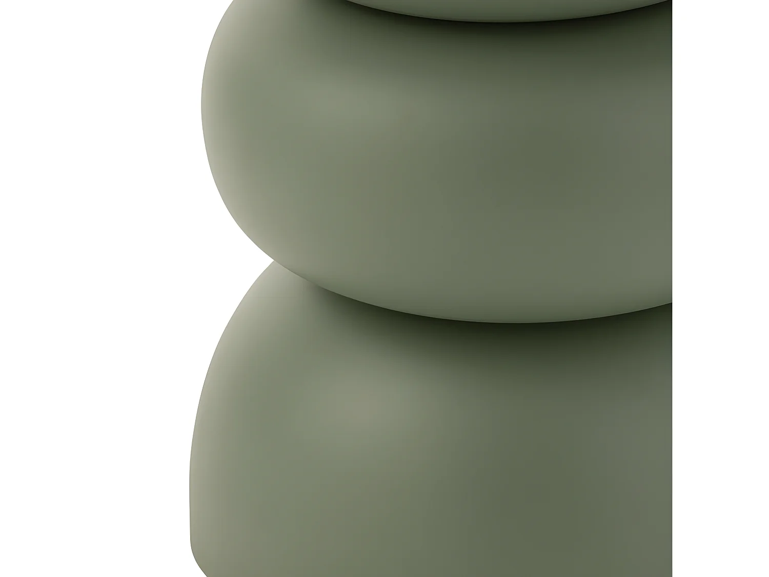 Table d'Apppoint Design en Métal "Lise" 43cm Vert