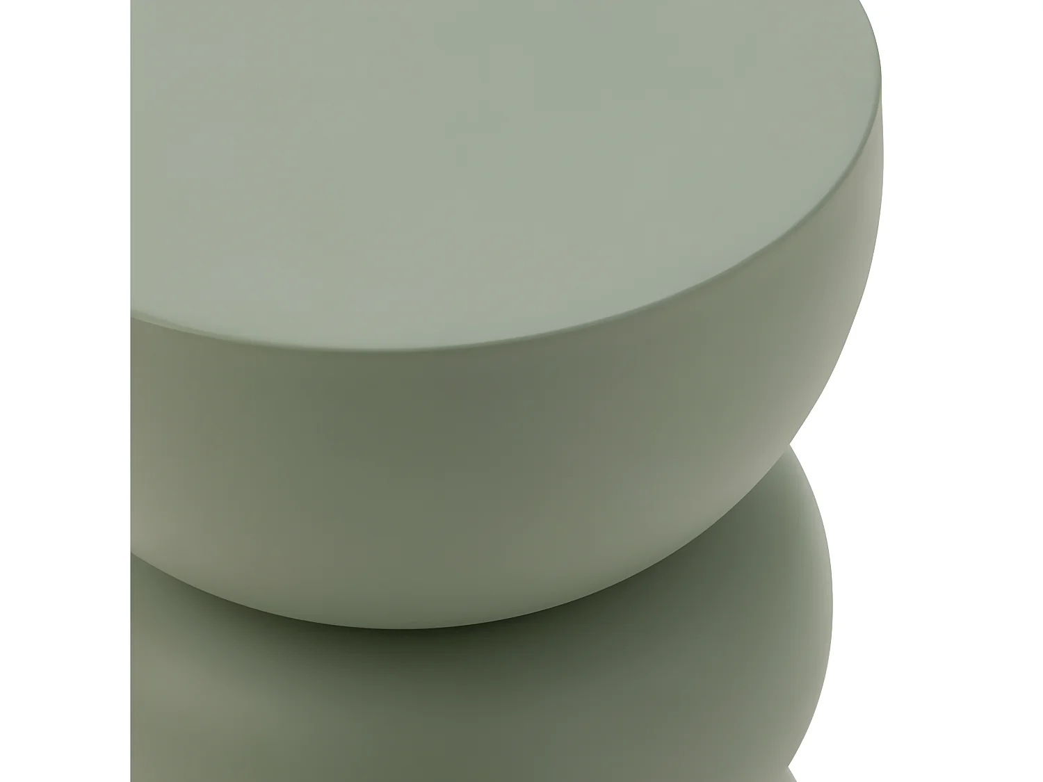 Table d'Apppoint Design en Métal "Lise" 43cm Vert