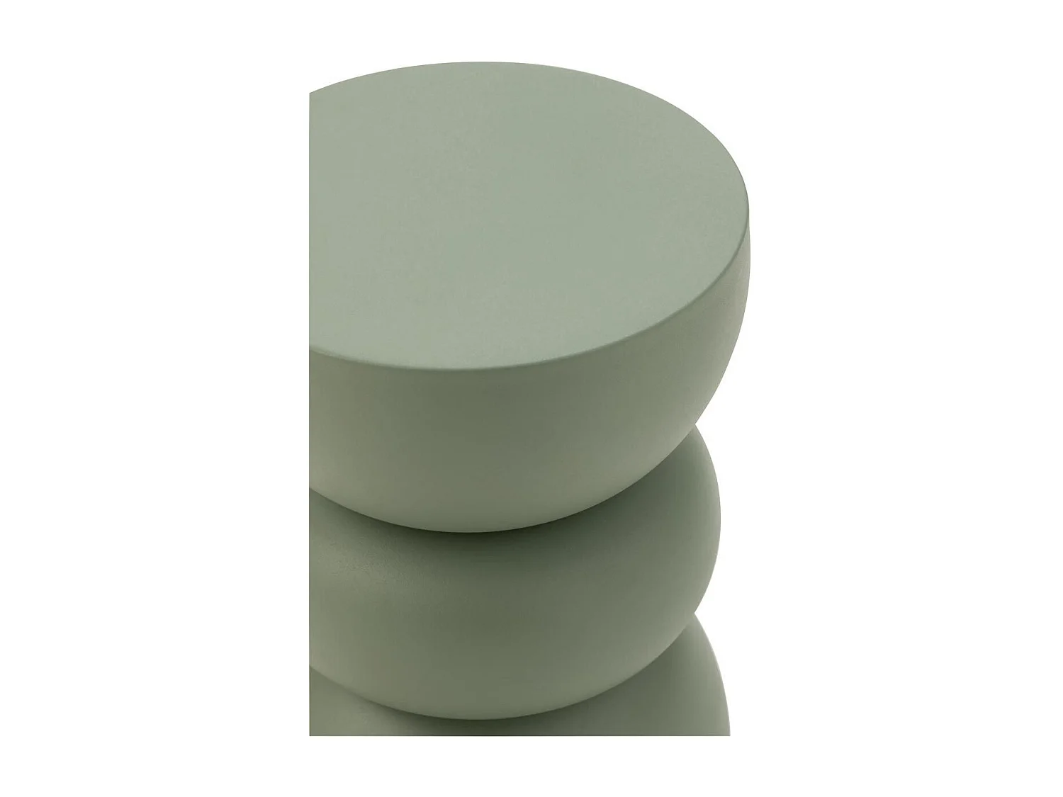 Table d'Apppoint Design en Métal "Lise" 43cm Vert