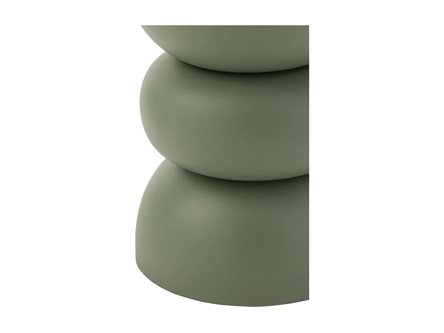 Table d'Apppoint Design en Métal "Lise" 43cm Vert