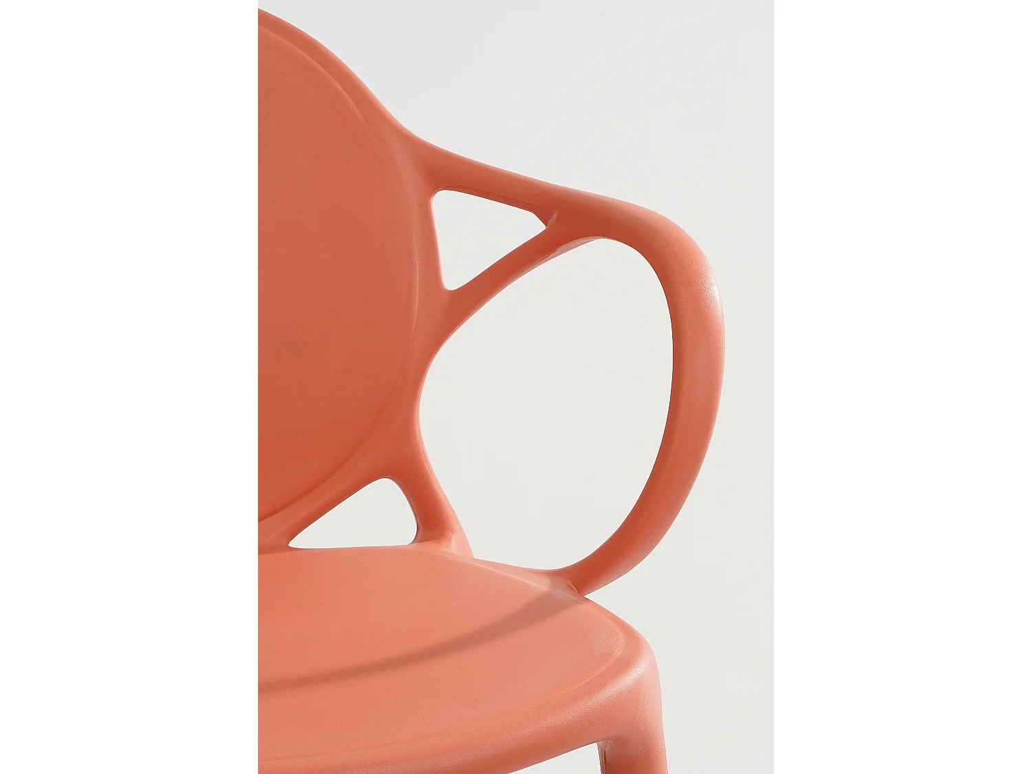 Chaise de jardin en polypropylène - 56 x 56.5 x 80 - Saumon - NEBRASKA