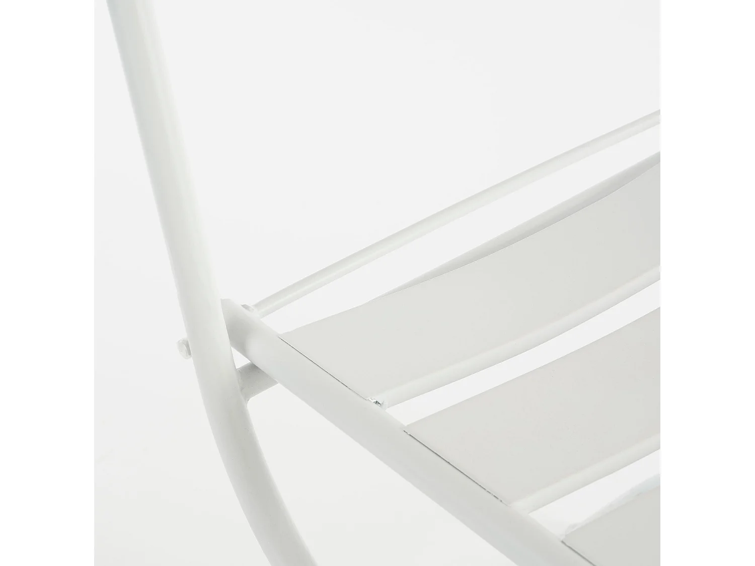 Tuin bistroset van ijzer - 60 x 60 x 74,5 - Wit - EVITA